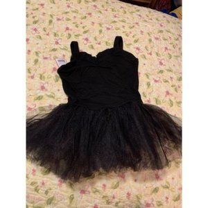 Black Dance Leotard with Tutu - size 130 (6-7)